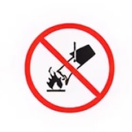 Do not extinguish with water