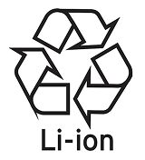 Lithium-ion battery recycling symbol