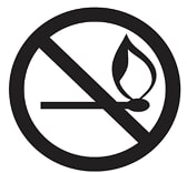 No open flame