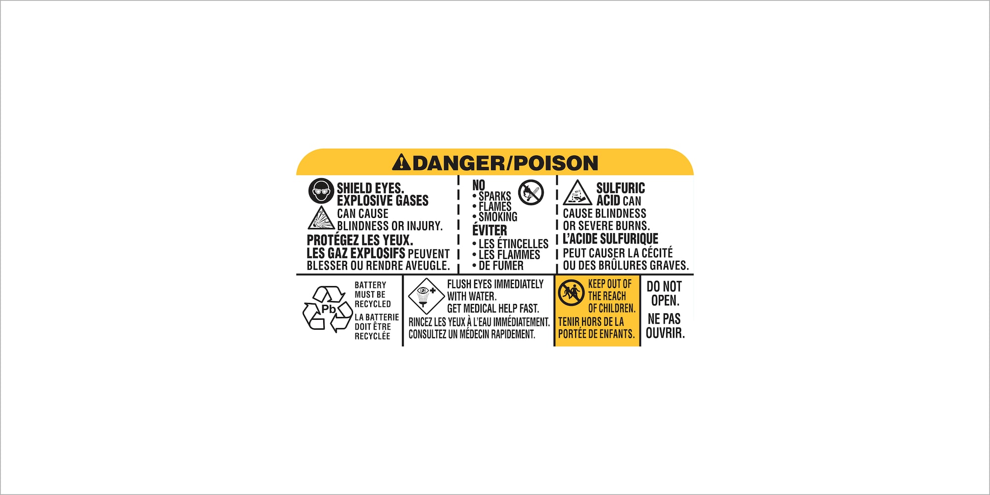 Danger/Poison Label