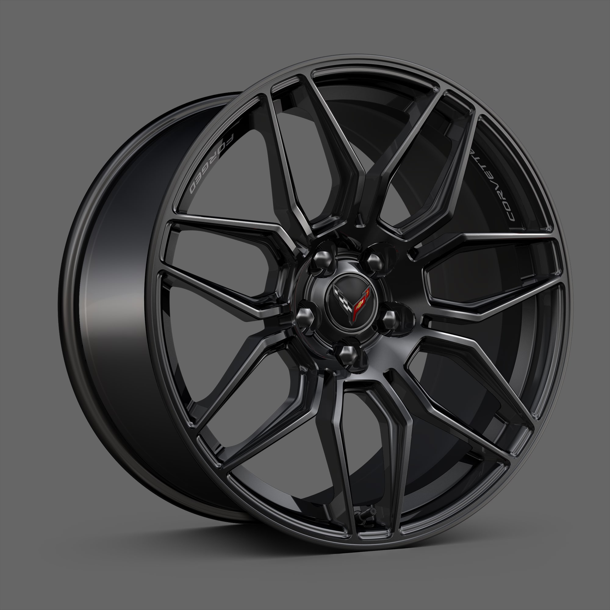 14-Spoke Black Wheels