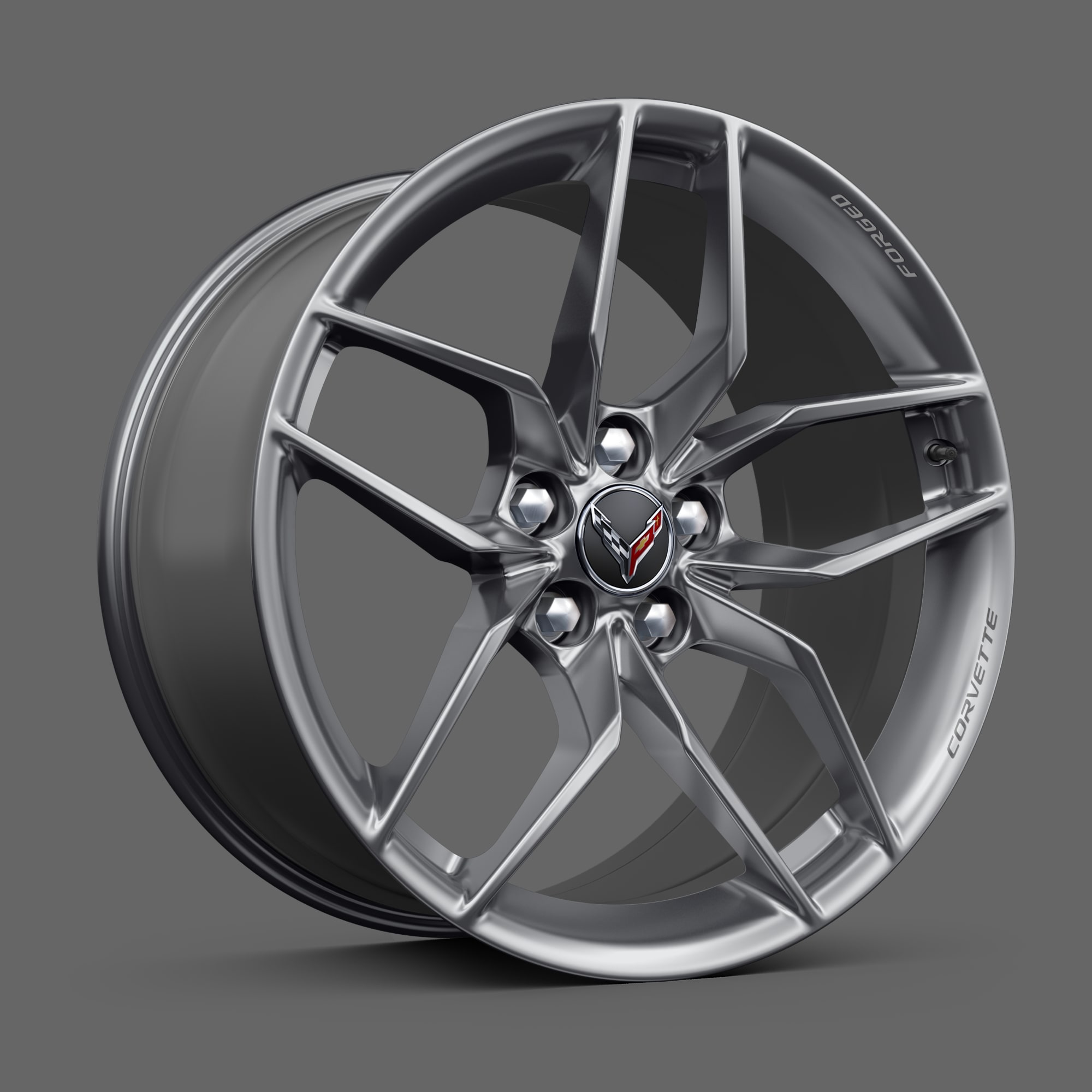 20-inch Front/21-inch Rear 10-Spoke Pearl Nickel Forged Aluminum Wheels