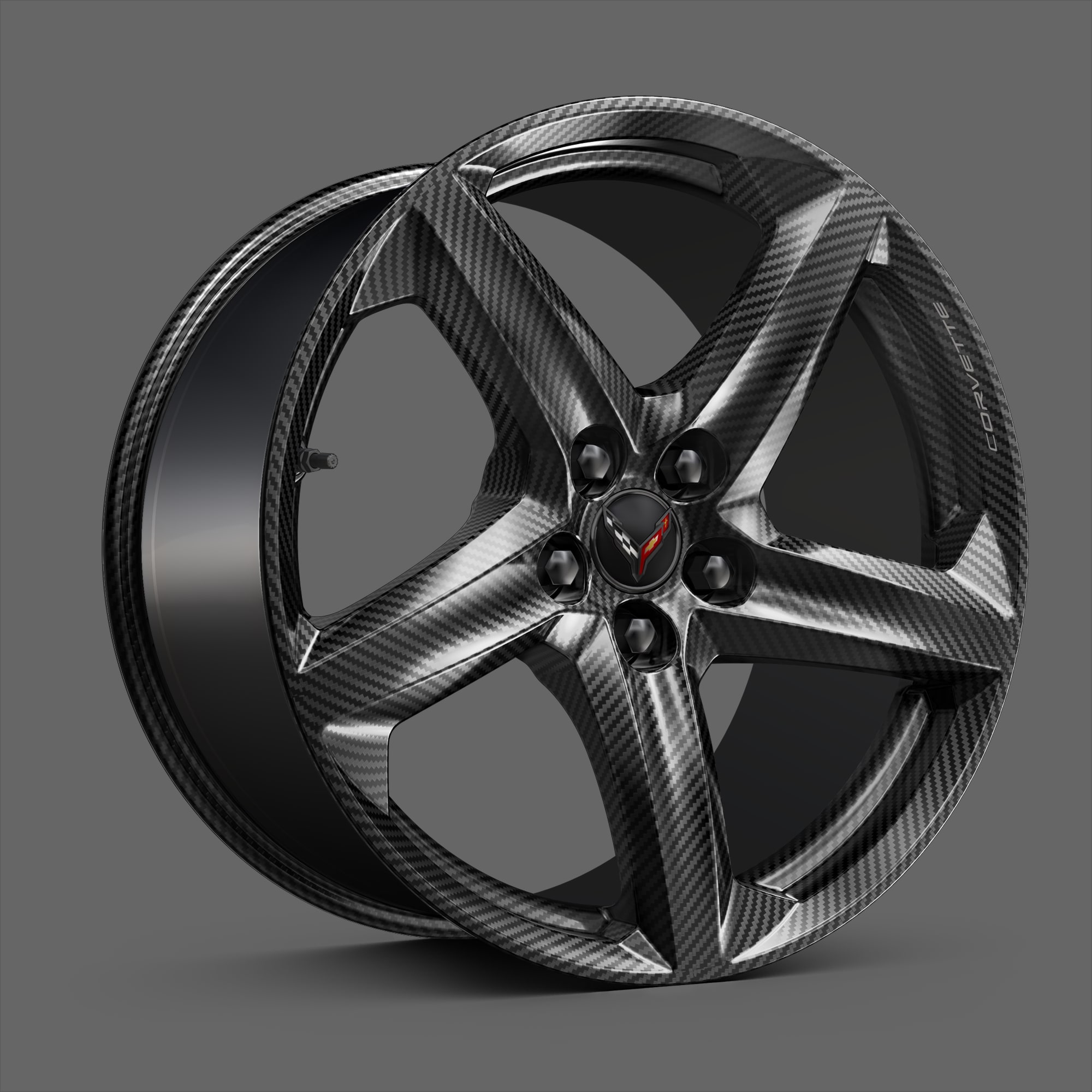 Black Carbon Fiber Wheels