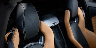 A Close- View of the Seats inside the Chevy Corvette E-Ray