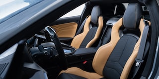 A Close- View of the Seats inside the Chevy Corvette E-Ray