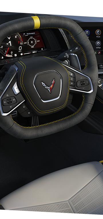 Corvette Logo on Seat of 2025 Corvette Stingray