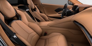 Front Interior View from the Passenger's Side of a Chevy Corvette Z06
