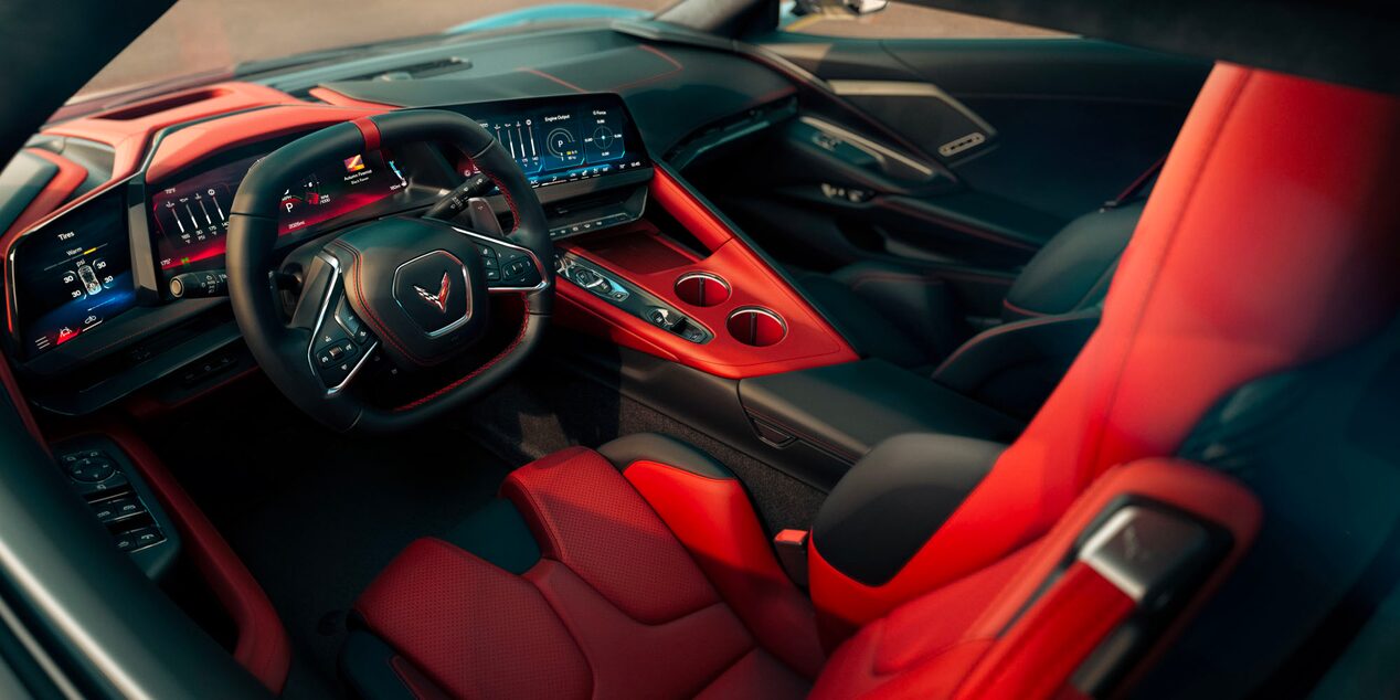 Red Interior Drivers Seat Inside the 2026 Chevy Corvette Stingray