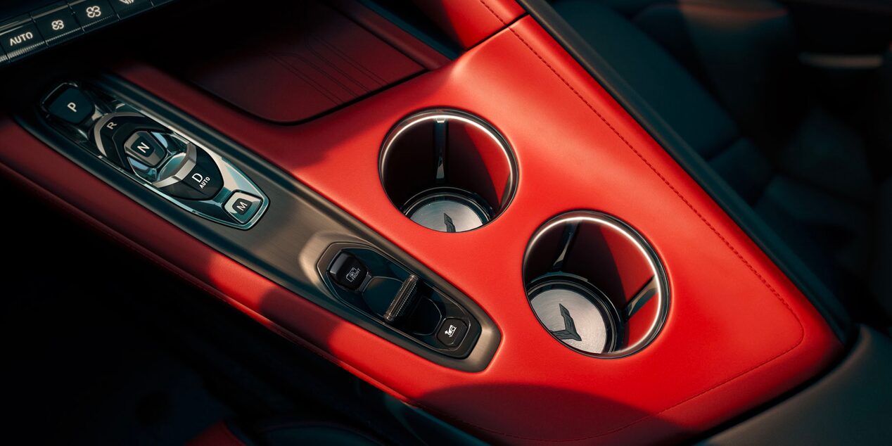 2026 Chevy Corvette Stingray Center Console Cup Holders