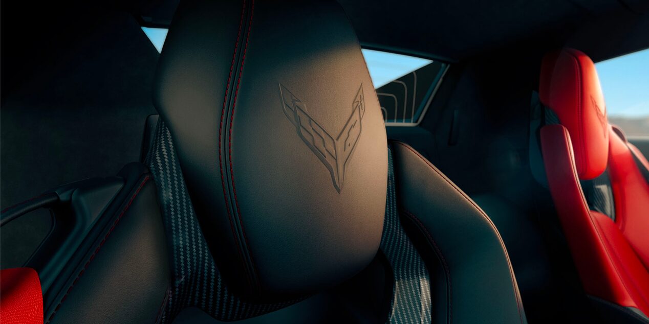 2026 Chevy Corvette Stingray Close-Up of Headrests