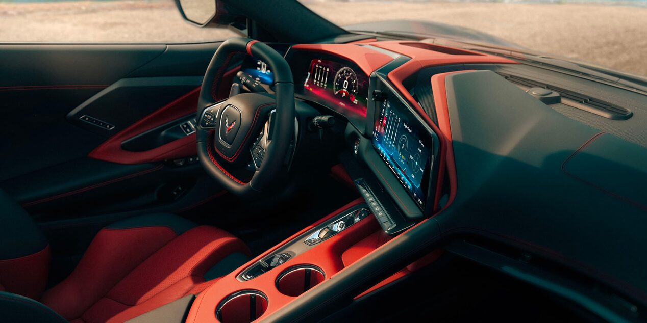 View of the Driver's Seat Inside the 2026 Chevy Corvette Stingray